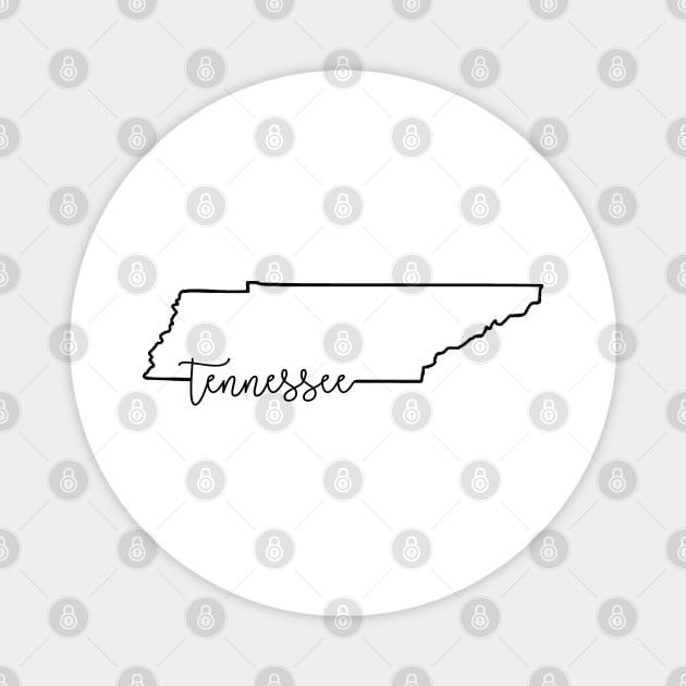 Tennessee Outline Magnet by doodlesbydani